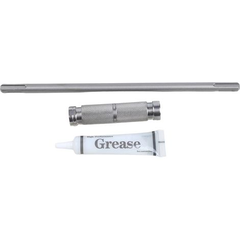 Tige d'extension SDS Plus de 26 cm avec adaptateur à dégagement rapide pour marteau perforateur rotatif conçue pour un verrouillage rapide des outils et compatibilité avec diverses tiges rondes (1/5)