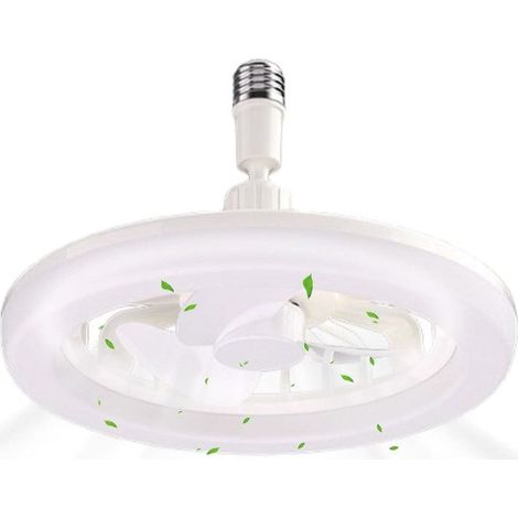 Ventilateur de plafond LED avec lumière, télécommande silencieuse pour chambre à coucher, design moderne et éclairage réglable (1/5)