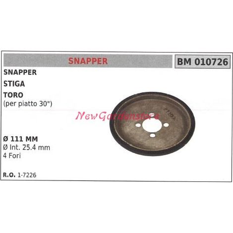 SNAPPER selbstfahrende Traktor-Radführungsscheibe 010726