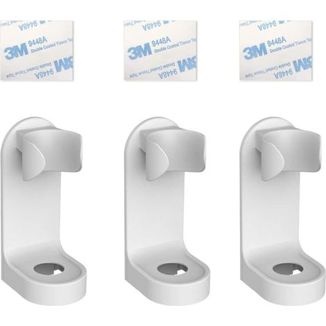3 Pcs Support de Brosse à Dents électrique, Support de Brosse à Dents Mural Autocollant, Support à Ventouse pour Dentifrice Brosse à Dents tête de Brosse à Dents électrique - Type Universel-Fei Yu
