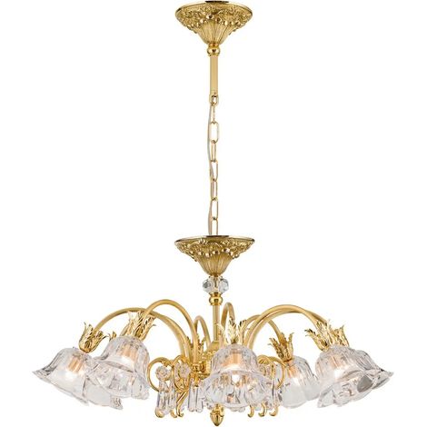 [GEBRAUCHT] B-Ware Orion Deckenleuchte Leuchte Kaisa 24 Karat Vergoldet 8 Flammig Gold Deckenlampe
