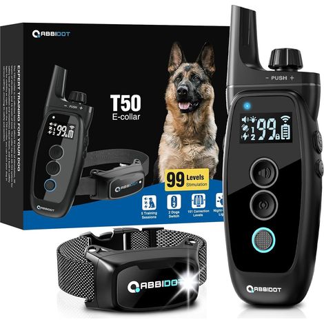 Collier de Dressage pour Chien - Veilleuse, Verrouillage de Sécurité Amélioré, 151 Niveaux de 4 Modes de Dressage, Rechargeable Collier électrique pour Petits et Grands Chiens (1/5)
