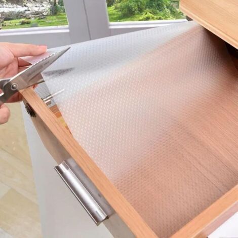 Drawer Mat, Shelf Cover, Cabinet Mat, Oil-Proof Liners, Non-Slip, Waterproof, Cupboard Placemat, Table Paper 45x150CM (1/5)