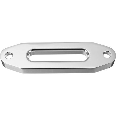 Adecuado para un juego de 6 piezas de guías de cable universales de aleación de aluminio cromado de 125 mm y 4000 lb, cable de cabrestante de instalación compuesto de 15000 lb, adecuado para SUV, ATV 