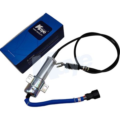 Pièces pour excavatrice : interrupteur de commande d’arrêt moteur Doosan DH220-5/225-7, électrovanne de coupure de carburant 11N6-66030 (1/4)