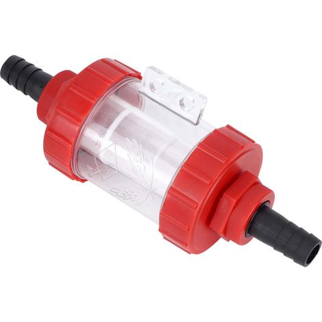 Crepine en Ligne Filtre d'irrigation de Jardin en Plastique crepine de Pompe Transparente avec Conception de Filtre de precision pour l'irrigation de Jardin(6 Points) (1/5)