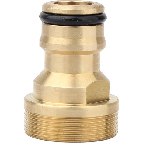 Raccord Robinet Cuisine - Raccord Universel en Laiton pour Tuyau d Arrosage - Compatible Robinetterie Standard 1/2" et 3/4" - 1 Pièce (1/5)