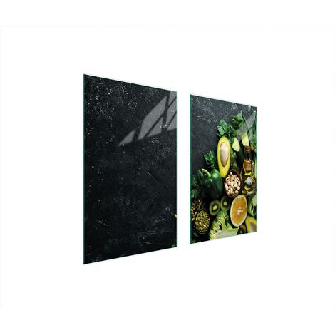 GLASSCHUTZPLATTE FÜR HERD 75x52 AVOCADO (1/5)