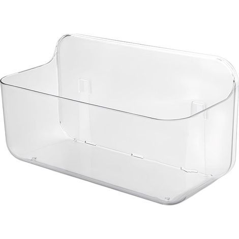 Etagere Douche, Plastique PET Transparent Etagère de Rangement de Douche, Étagère de Douche Sans Perçage, pour Salle de Bain et Cuisine, 281513cm (1/4)