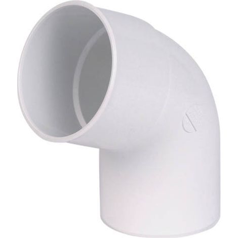 NICOLL Coude Mâle-Femelle 67°30 Ø80 blanc CR6GTB