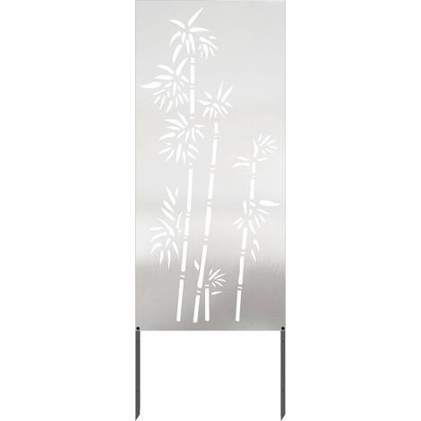 vidaXL Pantalla de Privacidad para Jardín Floral Plateado 50 x 140 cm (1/2)