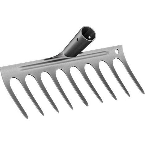 Râteau À Chaume Robuste À pour Pelouse Outil De Jardinage en Matériau Robuste Râteau Dextérieur pour Un Ameublissement Efficace du Sol,9 Dents (1/5)