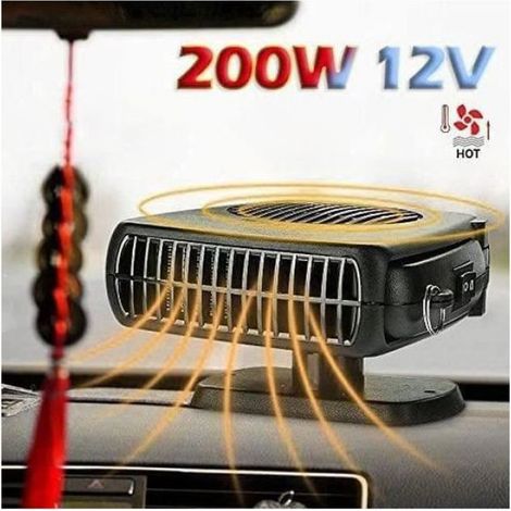 Chauffage D'appoint - Ventilateur Chauffage 12 V - Pour Voiture - 200 W - Protection Contre La Surchauffe - 1 Pièce (1/4)