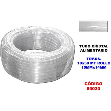 TRP.RS Tubo in vetro per alimenti. Rotolo da 10 x 50 metri 10 mm x 14 mm