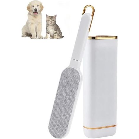 Brosse Pour Animaux de Compagnie, Brosse Anti Poils Animaux Chat & Chien, Brosse Peluche Vetement, Brosse de Nettoyage Magique (1/4)