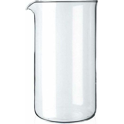 KZQ Replacement plunger glass for 8 cups, transparent, 1 liter - diameter 10 cm, (1/3)