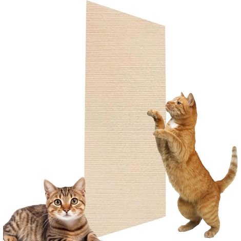 Griffoir pour chat Grattoir mural de protection pour meubles, griffoir découpable, planche à gratter pour animaux domestiques (1/5)