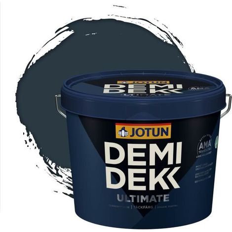 JOTUN - Peinture Bois, Lasure Opaque pour Extérieur et Intérieur Satinée - DEMI DEKK ULTIMATE - RAL 5008 - Bleu Gris - 3L (1/2)
