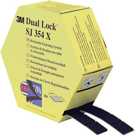 3m SJ354X ganchos adhesivos negros 750 cm