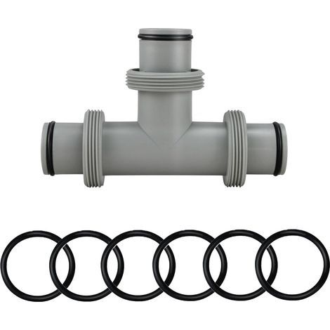 pool hose adapter, T-bar extension for 38mm hose connection, 3 way hose connection, pool connection kit for Intex Bestway Coleman pool hose extension (1/5)