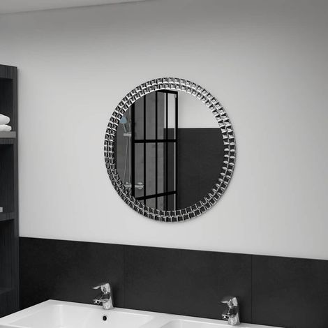 Miroir mural en verre trempé de 60 cm