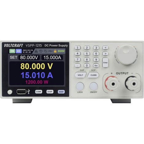 Alimentation de laboratoire 19 réglable VOLTCRAFT VSPP-1215 0 - 150 V/DC 0 - 20 A 1200 W USB, LAN programmable, téléco