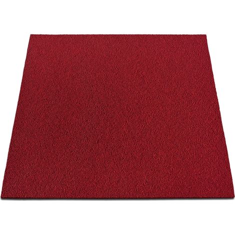 Teppichfliesen Lyonn Rot 12 50 x 50 cm