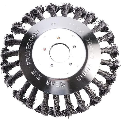 Tête de Débroussailleuse Universelle 150 x 25,4mm Fil d’Acier pour Tondeuse à Gazon 6 Pouce Désherber Ronde pour Élimination Efficace de la Mousse Outils de Pelouse Jardin (1/4)