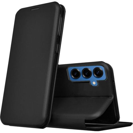 Funda COOL Flip Cover para Samsung S926 Galaxy S24 Plus / S25 Plus Elegance Negro