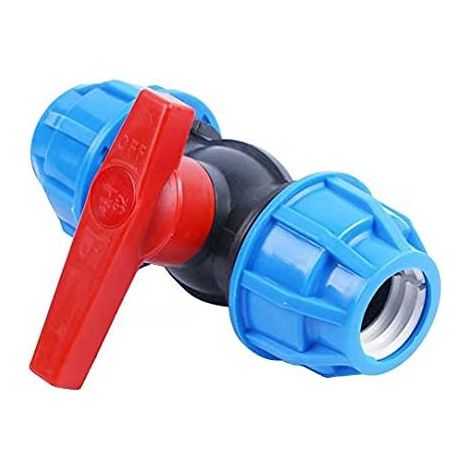 Tuyau en polyéthylène raccords de tuyauterie en polypropylène-raccords de tuyauterie coudés d'eau potable-H2O-Flex raccords de tuyauterie en PP,diamètre de la bille: 20mm-DVGW (robinet à bille, 20mm). (1/5)