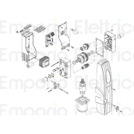 beninca pièce détachée carter gauche abs anthracite pour zed 9686156