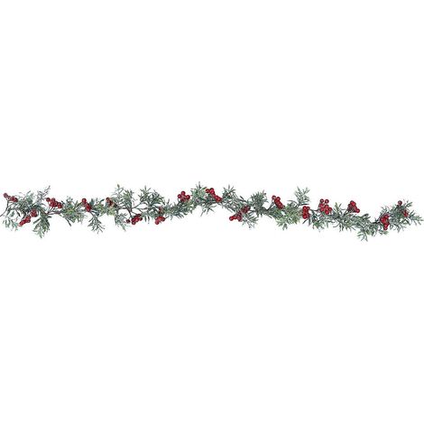 Branches de pin décoratives rouges (lot de 2) pour Noël (1/5)