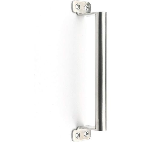 Manilla de acero inoxidable de montaje en superficie, puerta antirrobo sencilla y moderna, manilla deslizante (1/5)