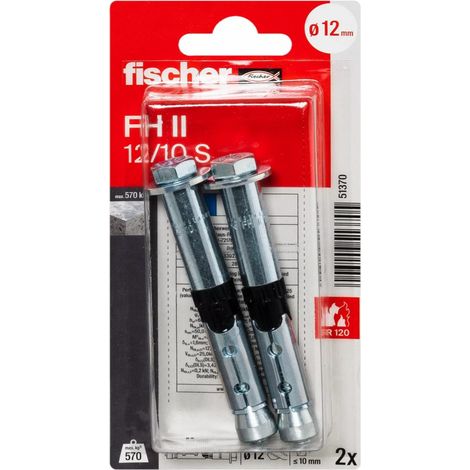 Fischer Hochleistungsanker FH ll 12.0 x 80 mm -2 Stück Dübel (1/5)