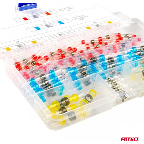 Connecteurs, connecteurs étamés, connecteurs rapides thermorétractables, lot de 100 pièces (1/4)