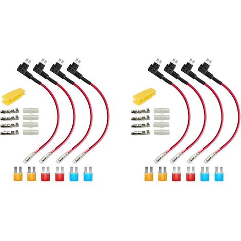 Compatible avec le répartiteur de fusibles Add-A-Circuit Micro2 à 8 ports 12V-24V, avec porte-fusible à lame monté à l'arrière et faisceau de câbles. (1/5)