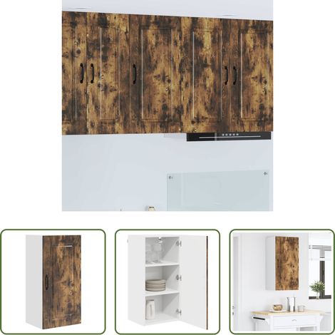 Holzschrank - Küchenschrank Kalmar Geräucherte Eiche 40 x 31 x 80 cm (1/5)