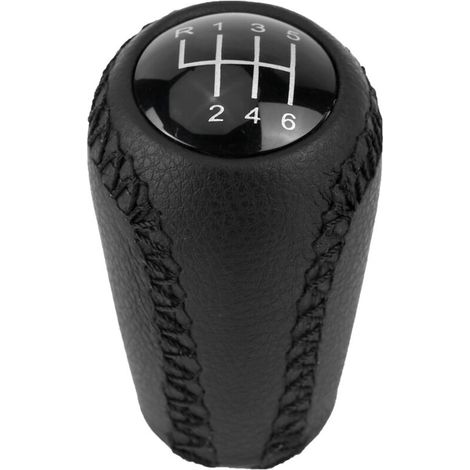 Copertura in pelle per pomello del cambio per Mazda 3 BK BL/5 CR CW/6 II GH 05-14-Crezuo