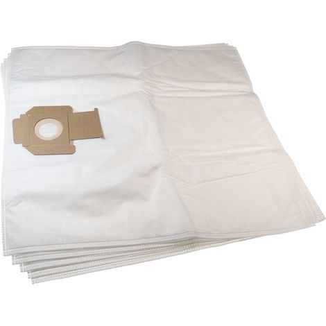 vhbw 5x bolsa compatible con Nilfisk Attix 30-0H PC, 30-2M PC, 30-2M XC, 40-01 PC Inox aspiradora - vellón micro, 64cm x 58cm, blanco