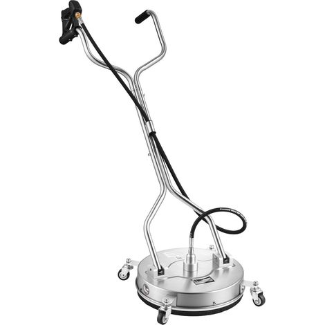 Mophorn Pulitore per Superfici 41,9 cm con Ruote in Acciaio, Accessorio per Idropulitrice con Manico Ergonomico, Ideale per Cemento, Terrazze, Patio e Vialetti, Max 4000 PSI, Attacco da 3/8 pollici (1/5)