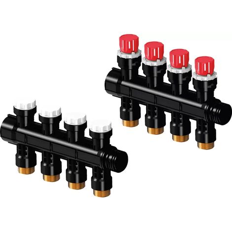 Uponor Vario PLUS Collettore con valvola LS 4X 3/4 Euro, 1030581