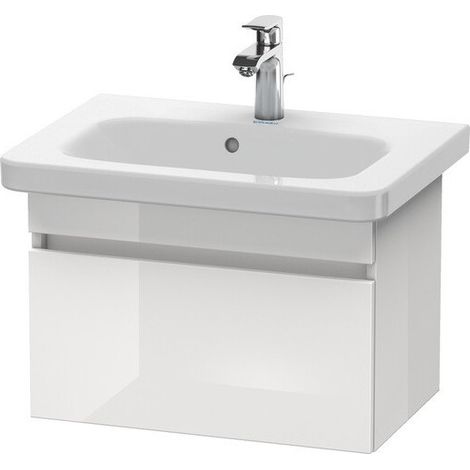 Mueble bajo lavabo DURASTYLE 368x580x398mm nogal oscuro / blanco mate
