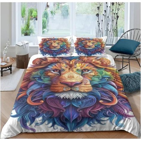 Bouledogue Français Housse De Couette 3 Pièces 3D Impression Animaux Parure De Lit Enfant Housse De Couette Taie 140x200 cm - TZI (1/4)