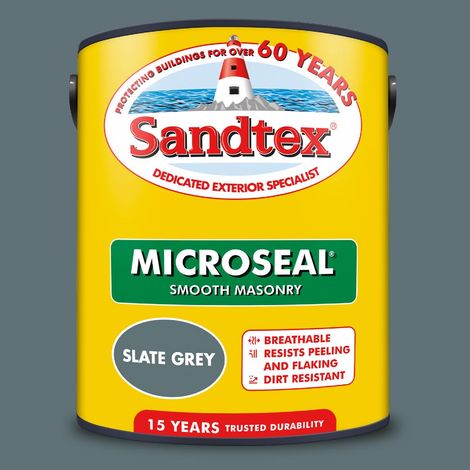 SANDTEX MICROSEAL SMOOTH MASONRY SLATE GREY 5L