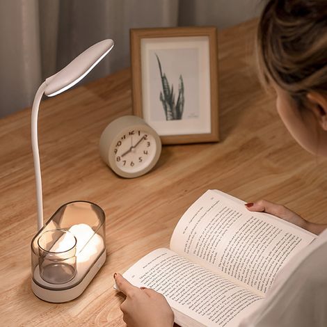Lámpara de escritorio LED, luz nocturna inteligente, lámpara para estudiantes, protección ocular. (1/5)
