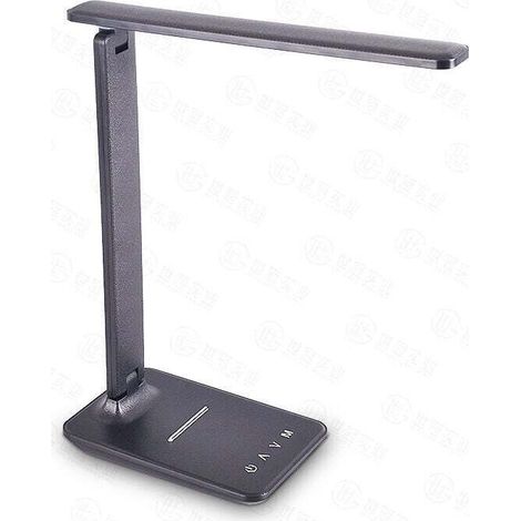 Dimmbare LED-Schreibtischlampe, Leselampe mit USB-Ladeanschluss, 5 Beleuchtungsmodi, Touch-Steuerung, faltbare Nagellampe, ideal zum Lernen und Arbeiten.
