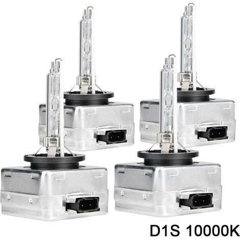 D1S 10000k Ampoule Xénon HID LED Lampe de Rechange pour 12V 35W Voiture Phare Avant,lot de 4 (1/5)