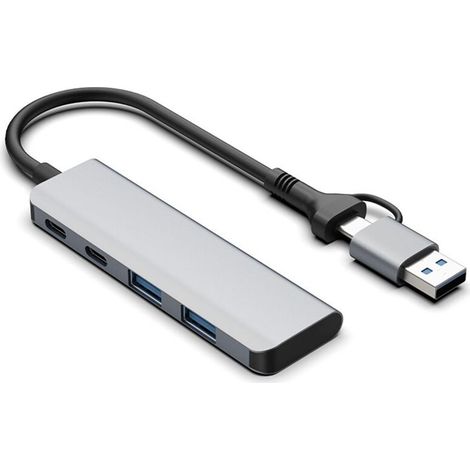 Geeignet für Dual-Port-USB-3.0-Hubs, Typ-C-Dockingstation zu 4-Port-Hub, geeignet zur Laptop-Erweiterung. (1/3)