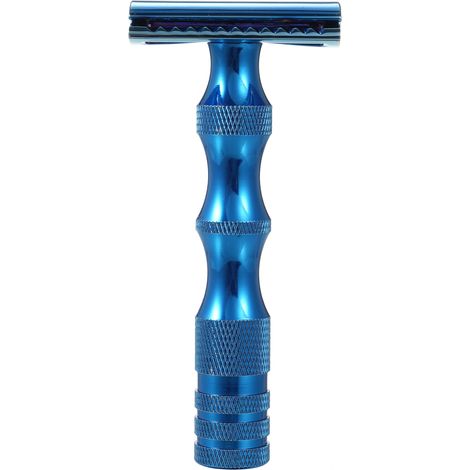 Rasoir pour hommes rasage réglable manuel épilation visage Style ancien Double face (1/5)