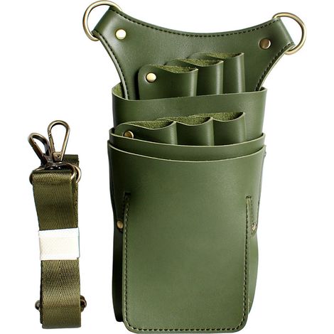 Etui Pour Ciseaux - En Cuir PU - Avec Ceinture Ajustable - Pour Coiffeurs Et Barbers - 1 Pièce (1/5)